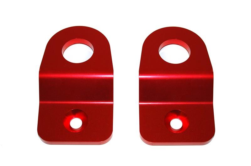 Torque Solution Red Radiator Stay Bracket: for 08-11 Subaru WRX/STI/Impreza - view 2