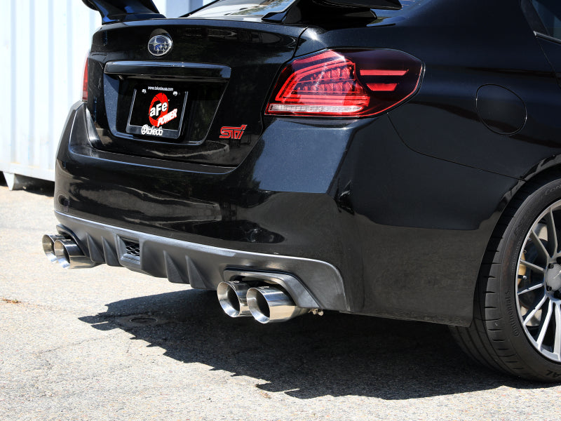 aFe Takeda 3in to 2-1 2in Stnlss Cat-Back Exhaust with Polished Tip for 15-21 Subaru WRX/STI - view 4