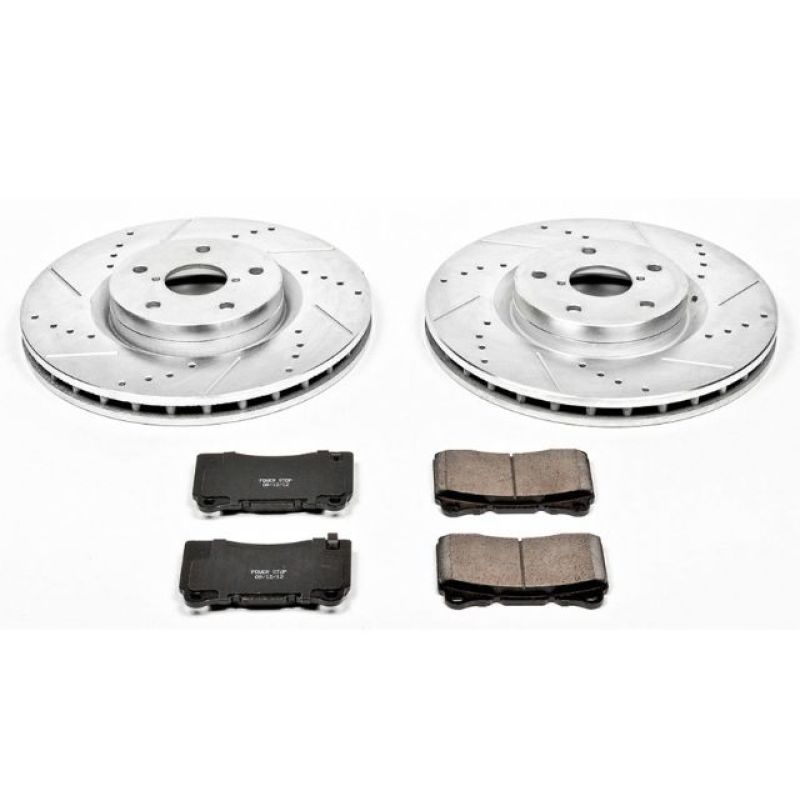 PowerStop Power Stop Front Z23 Evolution Sport Brake Kit for 05-14 Subaru Impreza