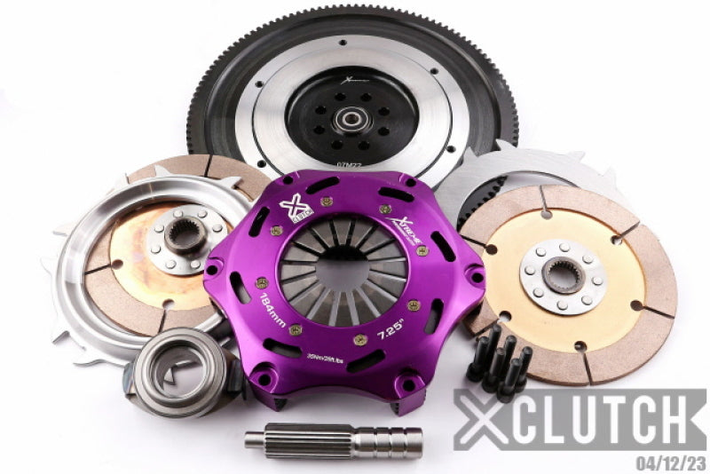 XCLUTCH Base 7.25in Twin Solid Ceramic Clutch Kit for 15-17 Subaru WRX
