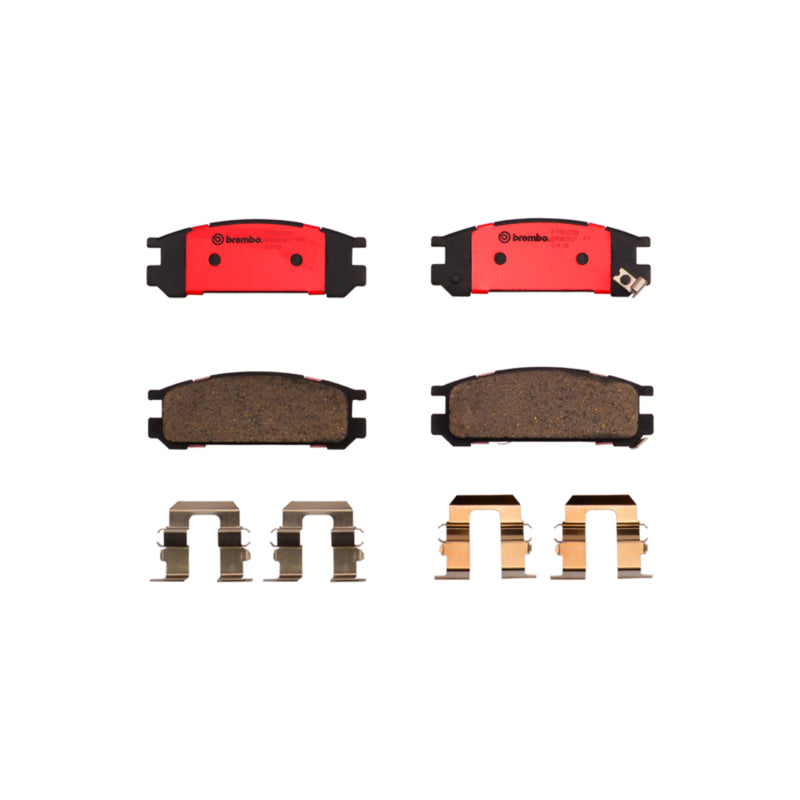 Brembo OE Brembo Rear Premium NAO Ceramic OE Equivalent Pad for 93-96 Subaru Impreza - view 2