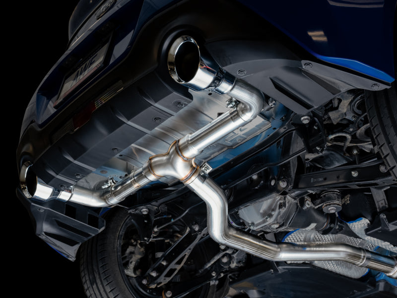 AWE Tuning BRZ Toyota GR86 Toyota 86 Track Edition Cat-Back Exhaust- Chrome Silver Tips - view 9