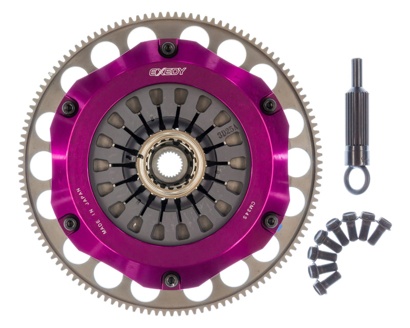 Exedy Hyper Compe-D Twin Cerametallic Clutch Sprung Center Disc for 2004-2014 Subaru WRX/STI/Impreza - view 4