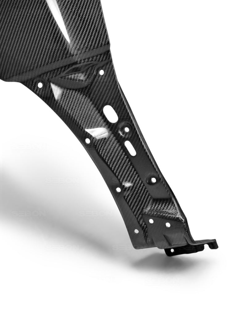 Seibon 10mm Wider Carbon Fiber Fenders for 08-10 Subaru STI/Impreza - view 6