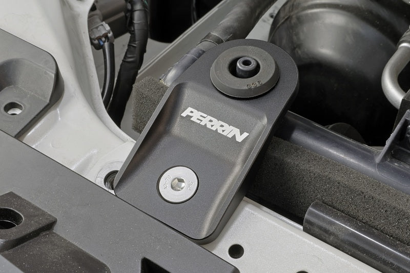 Perrin Performance PERRIN Outback Upper Radiator Bracket Set - Black for 08-14 Subaru WRX/STI/Impreza - view 2