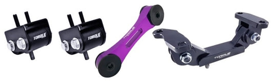 Torque Solution Engine Transmission Purple Pitch Mount - + for 02-14 Subaru WRX/STI