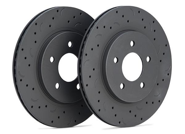 Hawk Performance Hawk Talon Premium Slotted-Only Rear Brake Rotor Set for 2010 Subaru WRX/Impreza - view 4