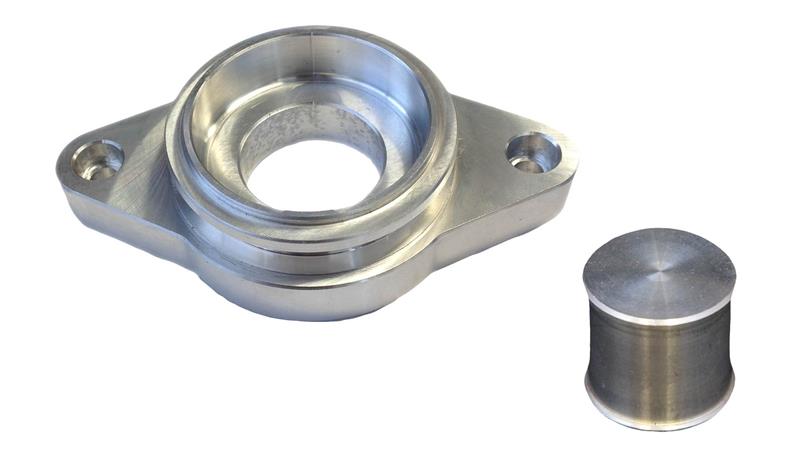 Torque Solution Tial Blow Off Valve Adapter with Plug: for 2008-2014 Subaru WRX - view 2