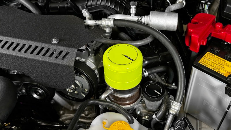 Perrin Performance PERRIN BRZ FR-S 86 GR86 Oil Filter Cover - Neon Yellow for 15-26 Subaru WRX - view 4