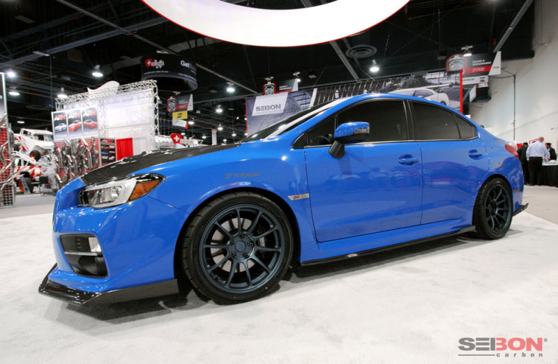Seibon 15+ MB Style Carbon Fiber Side Skirts for Subaru WRX/STI - view 5