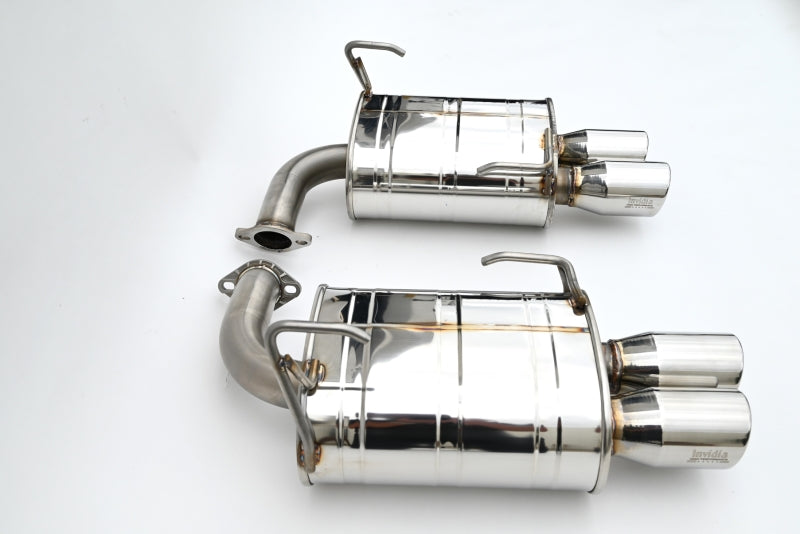 Invidia 22+ Q300 3.5in. Rolled Dual Wall Stainless Steel Tip Axle-back Exhaust for Subaru WRX - view 2
