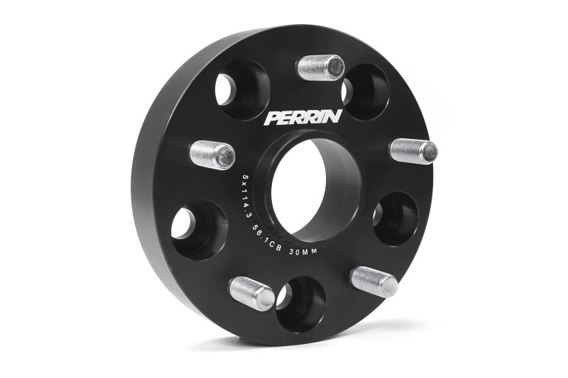 Perrin Performance PERRIN 30mm Wheel Spacers 5x114.3 BP with 56mm Hub - Black - view 2