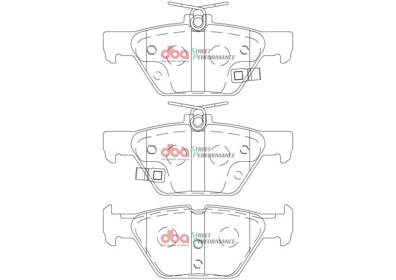 DBA Levorg VM Turbo SP Performance Rear Brake Pads for 2018 Subaru Impreza