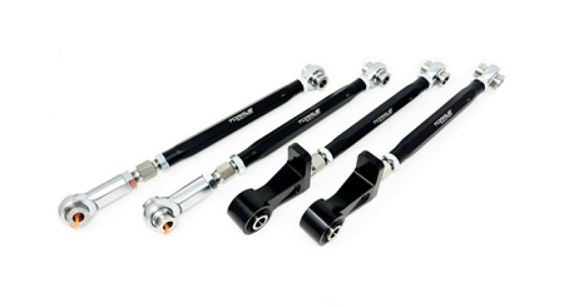 Torque Solution Rear Lateral Link Camber Toe Arms - Black for 04-07 Subaru WRX/STI/Impreza