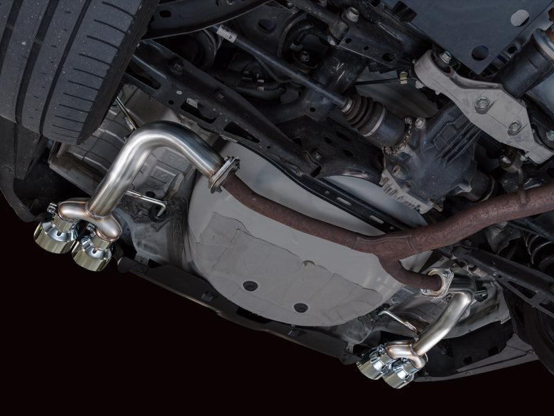 AWE Tuning VB Track Edition Axle-Back Exhaust - Chrome Silver Tips for 22-25 Subaru WRX - view 10