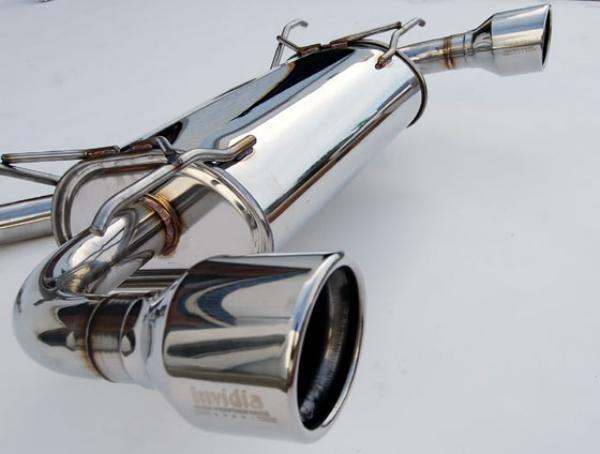 Invidia BRZ Scion FRS Q300 with Rolled Stainless Steel Tips Cat- Back Exhaust - view 4