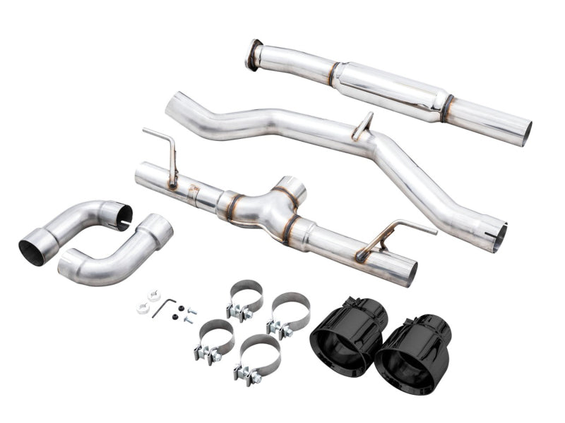 AWE Tuning BRZ Toyota GR86 Toyota 86 Track Edition Cat-Back Exhaust- Diamond Black Tips - view 6