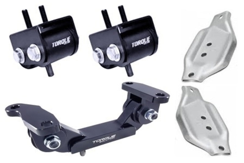 Torque Solution Engine Transmission Mount Kit with OEM Mount Plates: 04+ for 02-14 Subaru WRX/STI