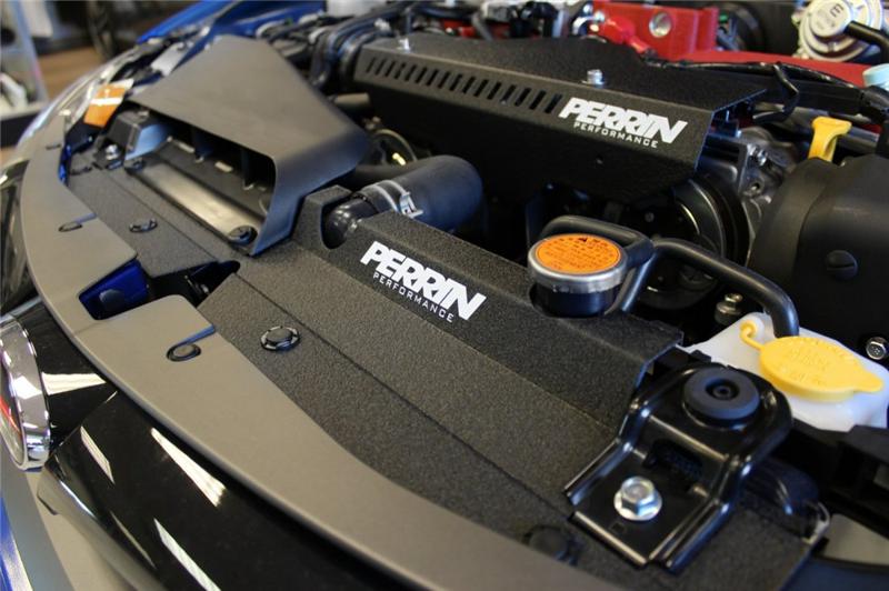 Perrin Performance PERRIN Radiator Shroud - Black for 08-14 Subaru WRX/STI/Impreza - view 4