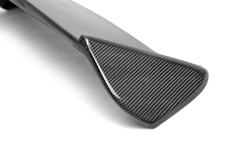 Seibon Hatchback -Style Carbon Fiber Rear Spoiler with LED Light Included for 08-11 Subaru WRX/STI - view 3