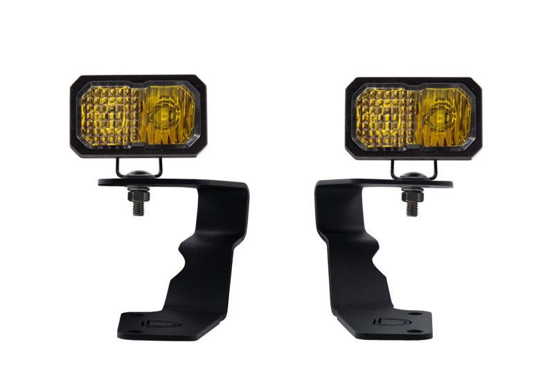 Diode Dynamics Pro Stage Series 2in LED Ditch Light Kit - Yellow Combo for 15-21 Subaru WRX/STI