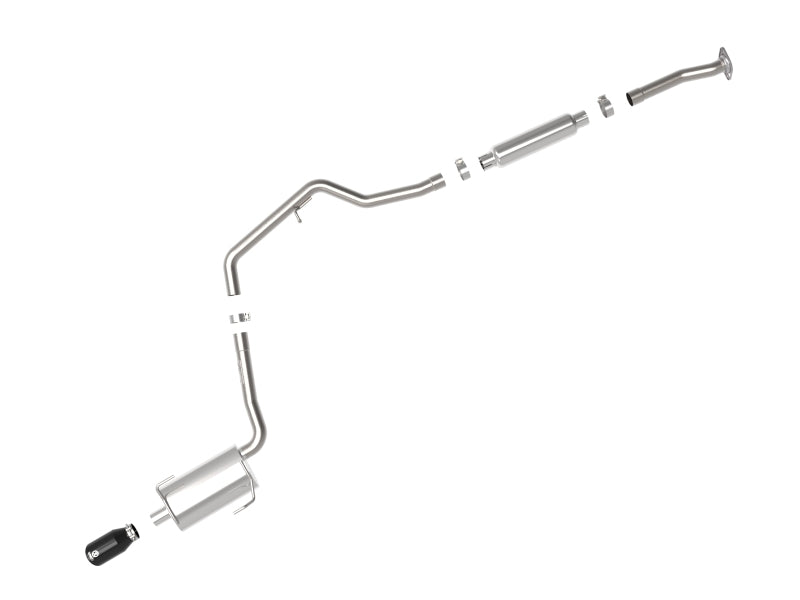 aFe POWER Takeda 2.5in 304SS CB Exhaust with Black Tips for 12-16 Subaru Impreza - view 4