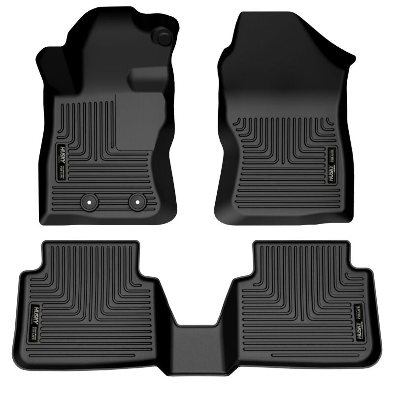 Husky Liners Crosstrek Weatherbeater Black Front 2nd Seat Floor Liners