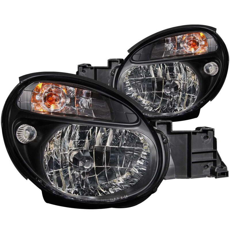 ANZO Crystal Headlights Black for 2002-2003 Subaru Impreza - view 2