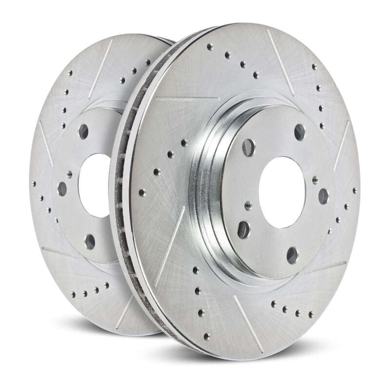 PowerStop Power Stop Rear Evolution Drilled Slotted Rotors - Pair - view 6