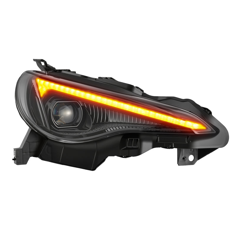 AlphaRex Toyota GT86 BRZ Scion FRS LUXX-Series LED Proj Hdlights Black Seq Signal DRL - view 6