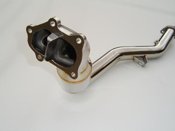 Invidia Polished Divorced Waste Gate Downpipe with High Flow Cat for 02-07 Subaru WRX/STI