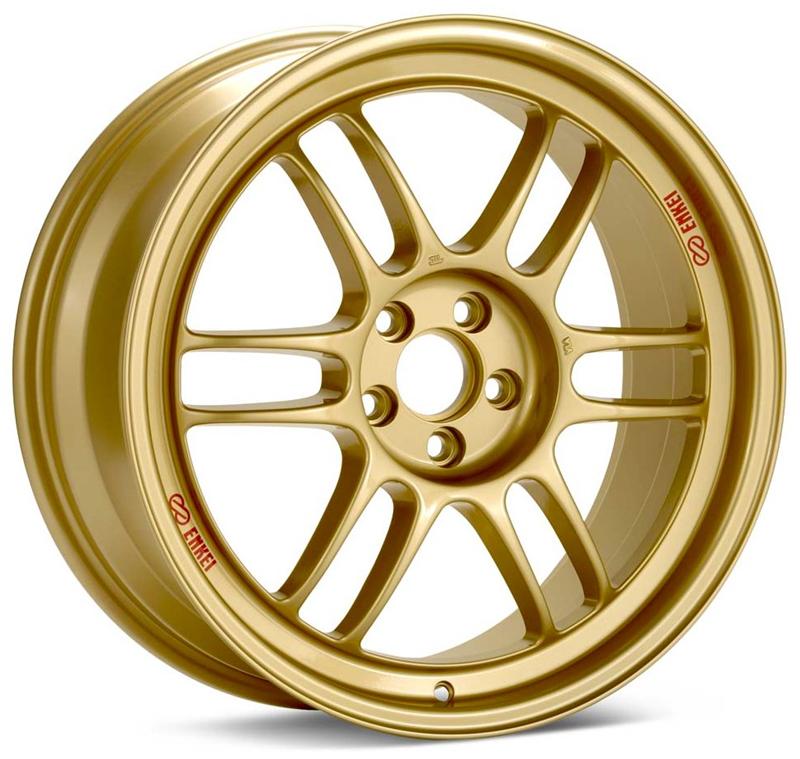 Enkei RPF1 17x8 5x114.3 45mm Offset 73mm Bore Gold Wheel Civic Si for 05-07 Subaru STI - view 2