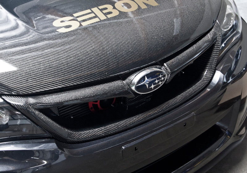 Seibon Carbon Fiber Front Grill for 11-13 Subaru WRX/STI/Impreza - view 7
