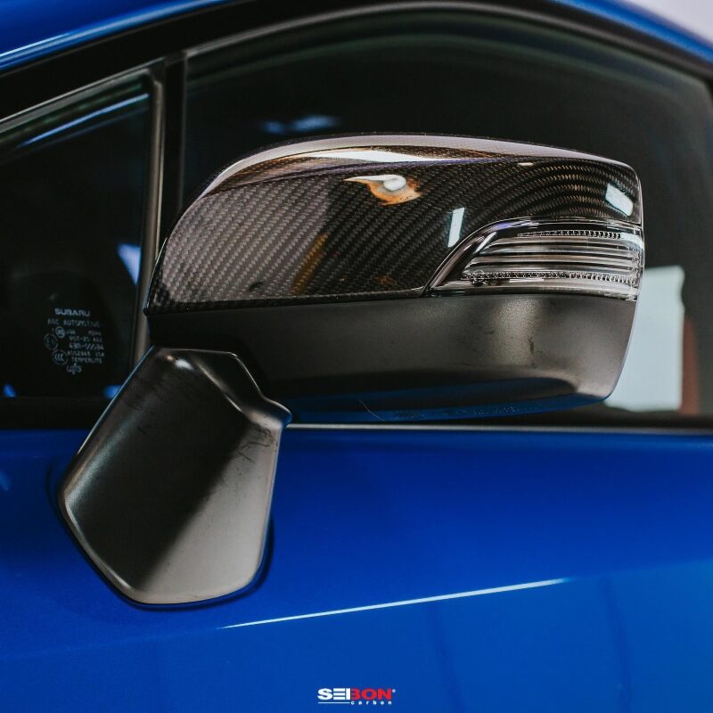 Seibon Carbon Fiber Mirror Caps for 15-20 Subaru WRX/STI - view 6