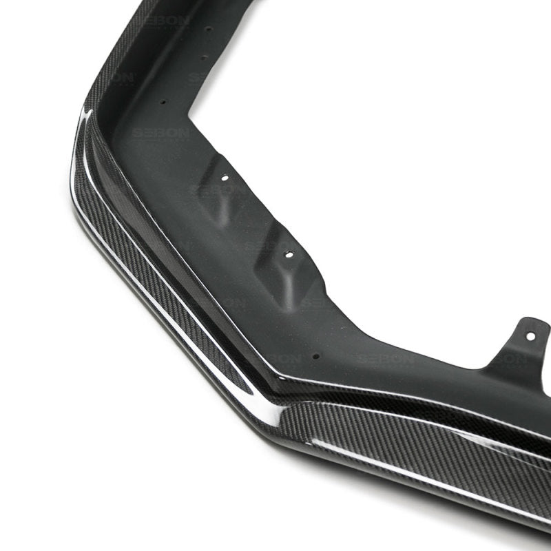 Seibon Carbon Fiber Front Lip - MB3 Style for 2018 Subaru WRX/STI - view 4