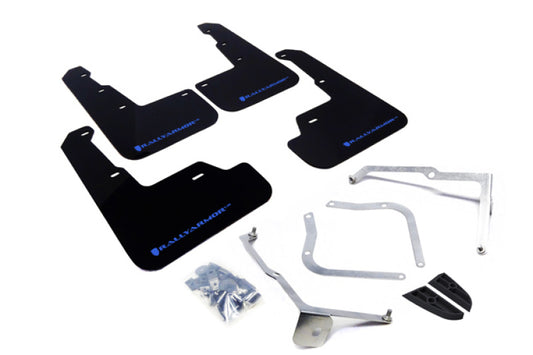 Rally Armor Black UR Mud Flap with Blue Logo for 15-21 Subaru WRX/STI