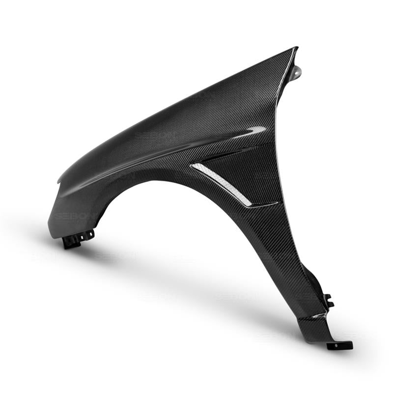 Seibon 10mm Wider Carbon Fiber Fenders for 06-07 Subaru WRX/STI - view 9