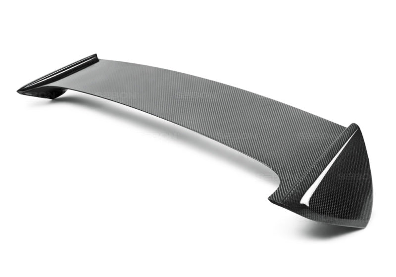 Seibon Hatchback OEM-style Carbon Fiber Rear Spoiler with LED Cutout for 08-10 Subaru WRX/STI - view 5