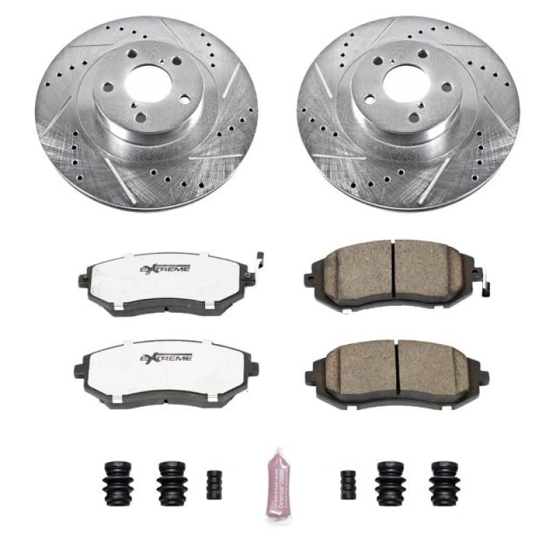 PowerStop Power Stop Saab 9-2X Front Z26 Street Warrior Brake Kit