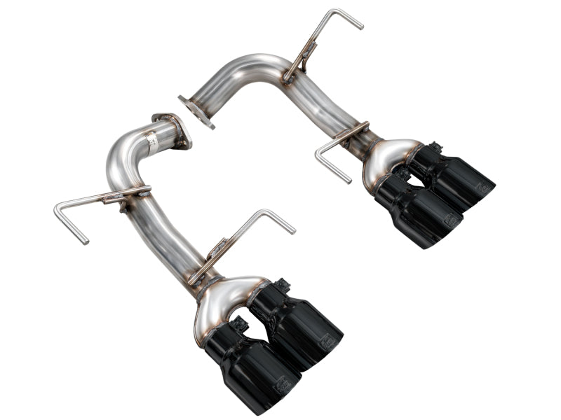 AWE Tuning VB Track Edition Axle-Back Exhaust - Diamond Black Tips for 22-25 Subaru WRX - view 4