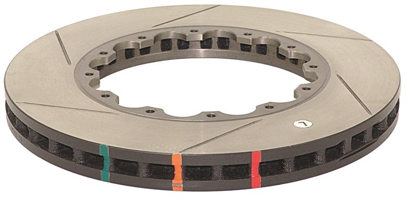 DBA + Front Slotted 5000 Series Replacement Rotor Rings for 2004 Subaru STI - view 6