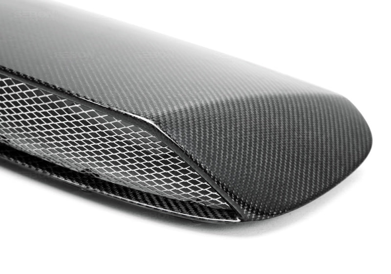 Seibon CWIII-Style CF Hood Scoop - Only Fits OEM Hood for 08-10 Subaru WRX/STI/Impreza - view 3