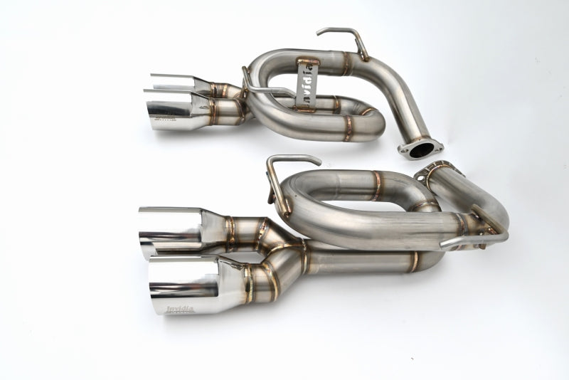 Invidia 22+ Twin Loop 3.5in. Single Layer Stainless Steel Tip Axle-Back Exhaust for Subaru WRX