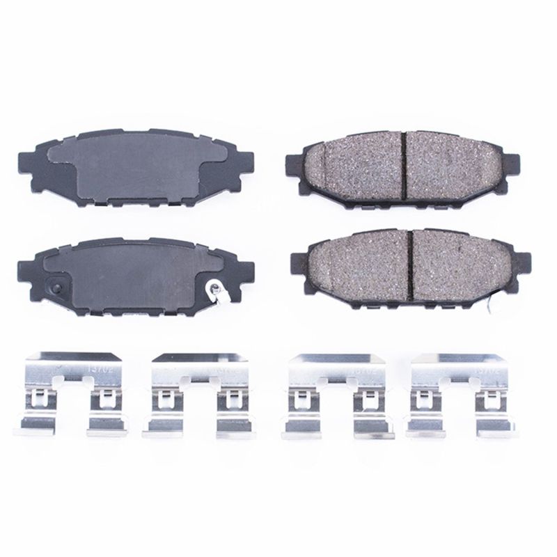 PowerStop Power Stop BRZ Rear Z17 Evolution Ceramic Brake Pads with Hardware
