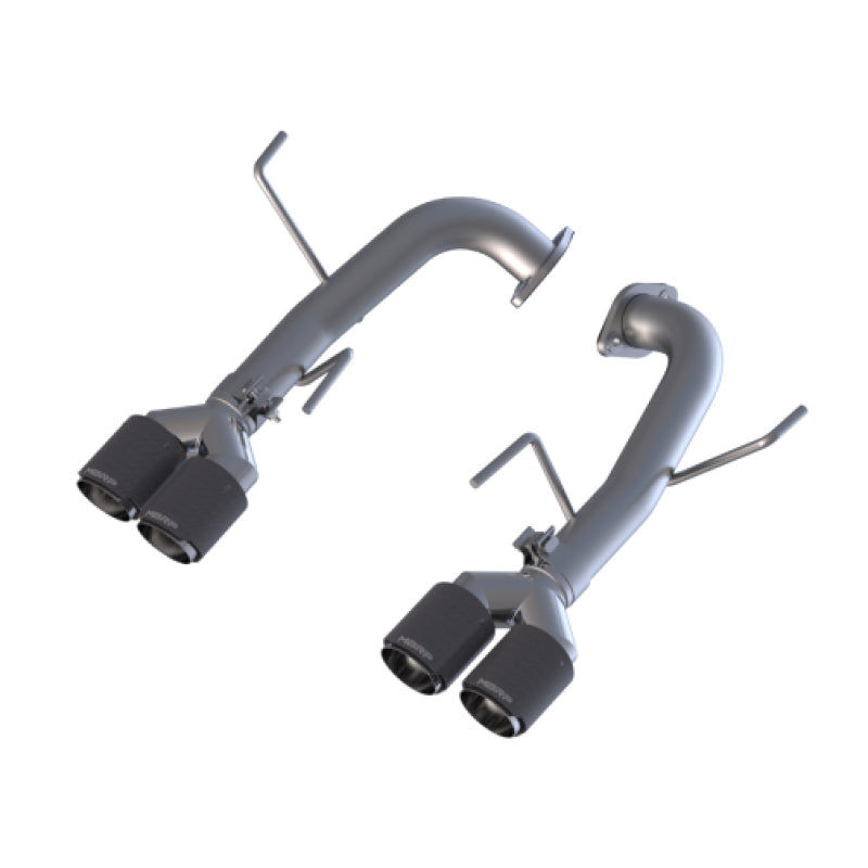 MBRP 2.5in Dual Split Rear Exit with 3.5in CF Tips - T304 for 15-19 Subaru WRX/STI
