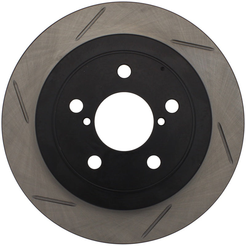 Stoptech Power Slot Rear Left SportStop Slotted Rotor for 02-05 Subaru WRX