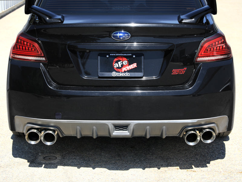 aFe Takeda 3in to 2-1 2in Stnlss Cat-Back Exhaust with Polished Tip for 15-21 Subaru WRX/STI - view 5