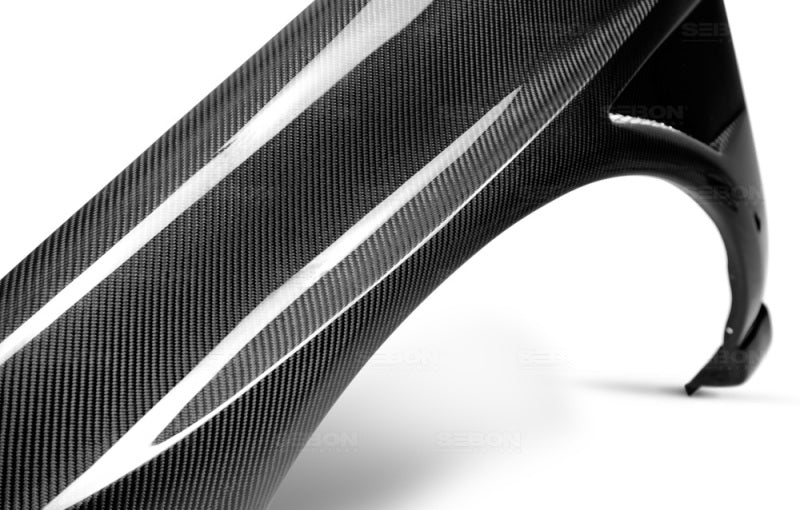 Seibon 10mm Wider Carbon Fiber Fenders for 04-05 Subaru WRX/STI - view 6