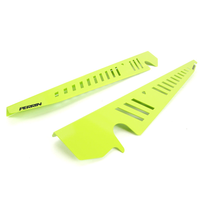 Perrin Performance PERRIN Fender Shroud Set - Neon Yellow for 15-21 Subaru WRX/STI