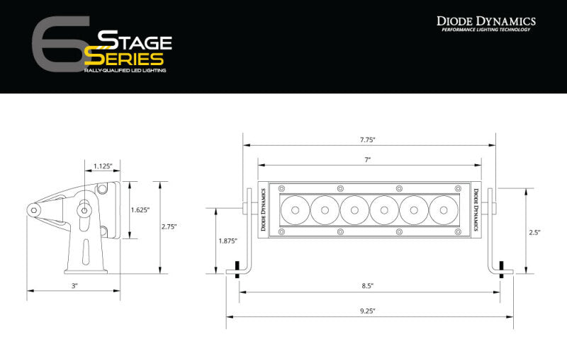 Diode Dynamics SS6 LED Kit - White Driving for 2015 Subaru WRX - view 9